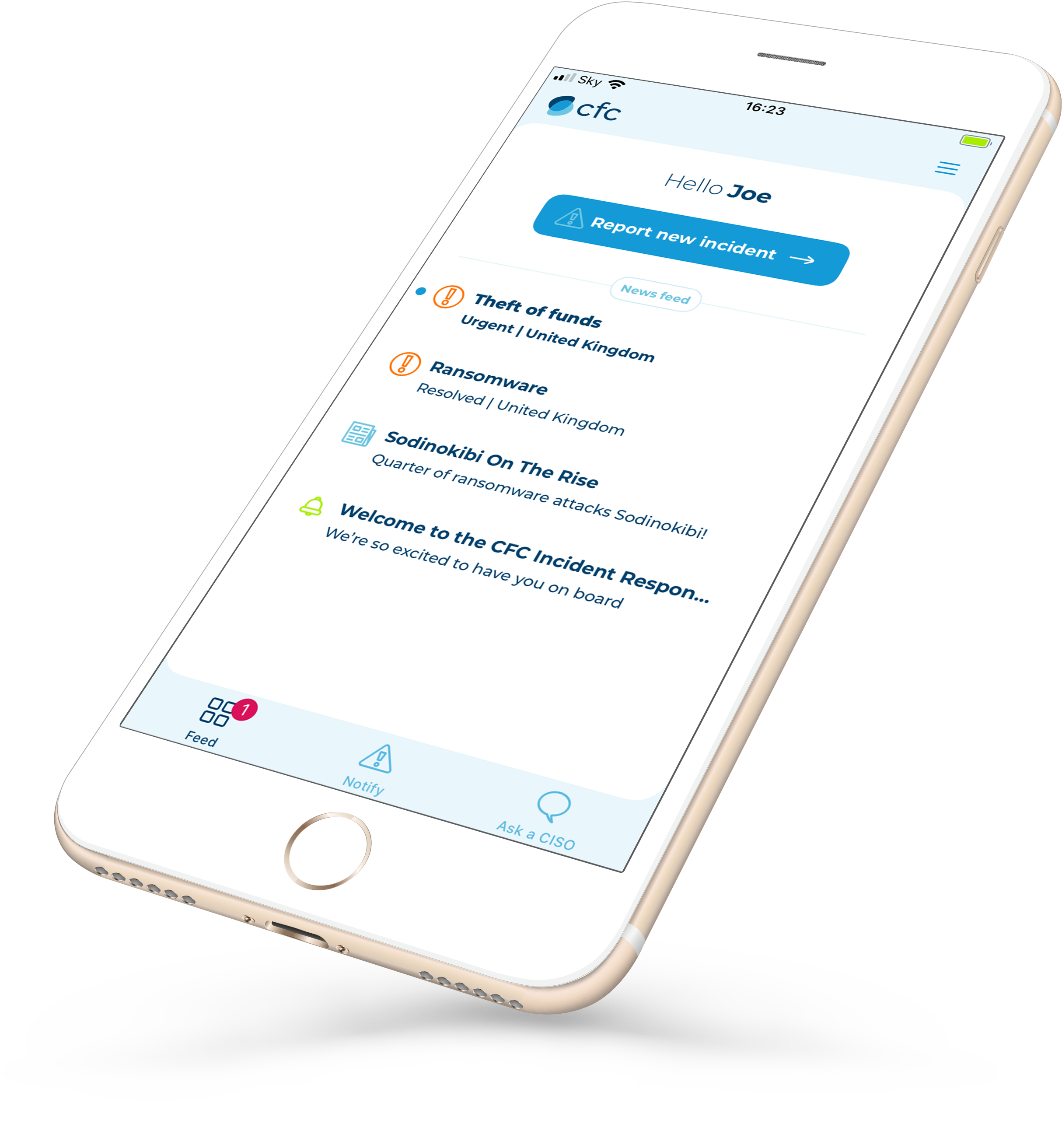 cyber incident response mobile app