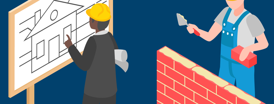 People planning for construction