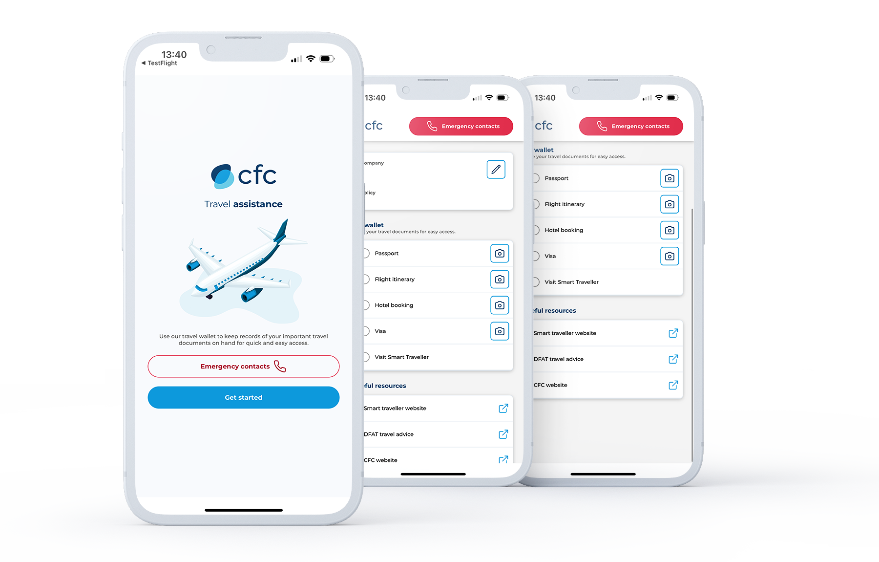 Travel assistance app