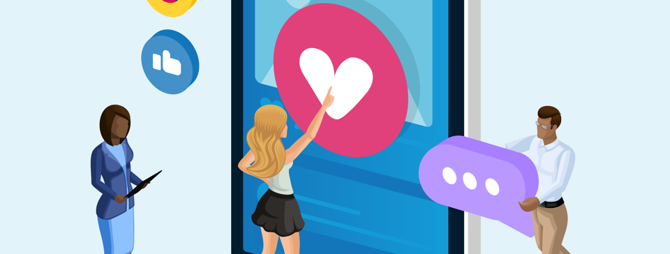 people looking a smartphone