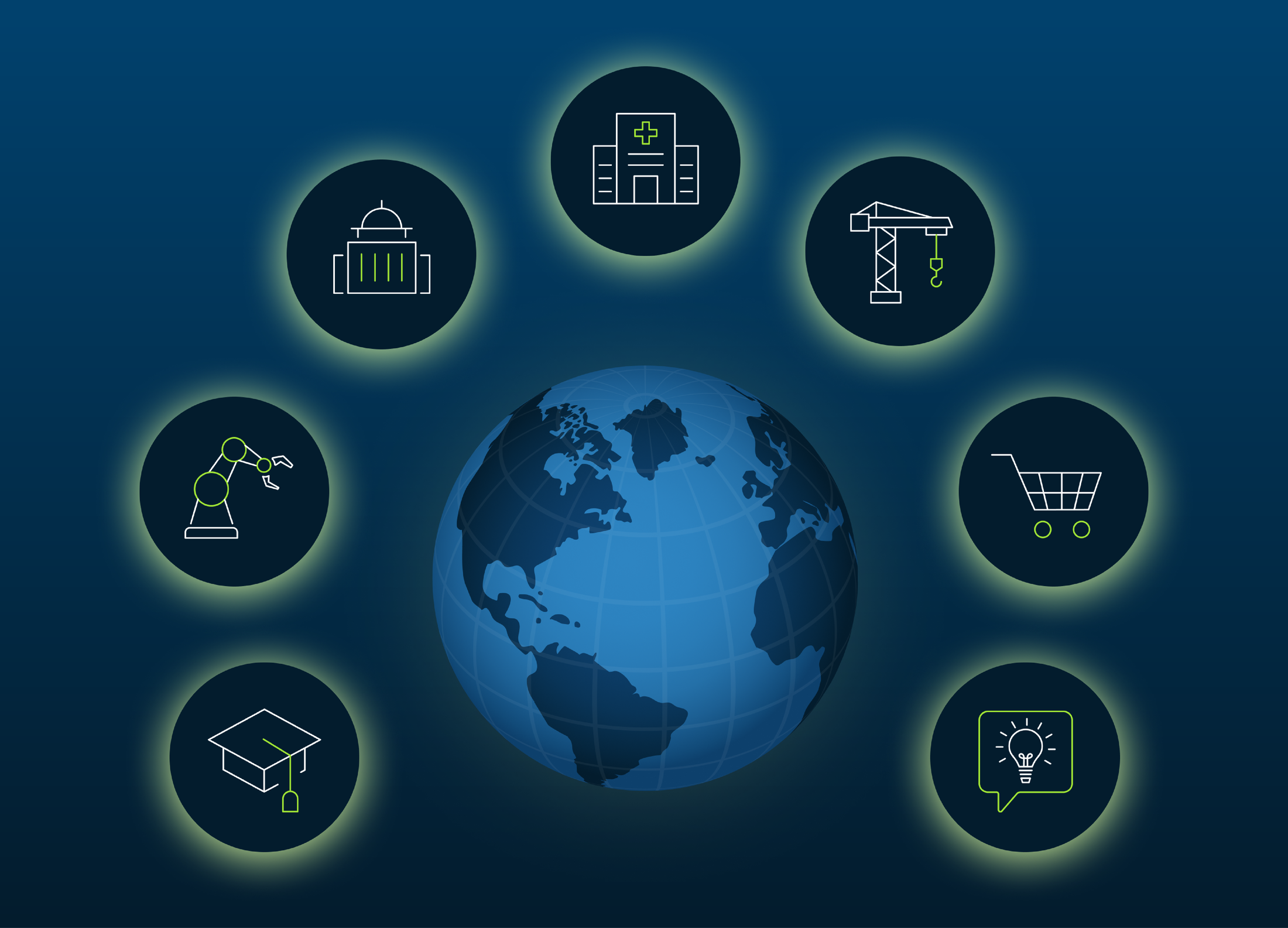 Microphone on blue background