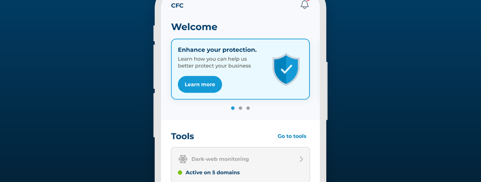 Image of a iphone showing the home screen of the response app